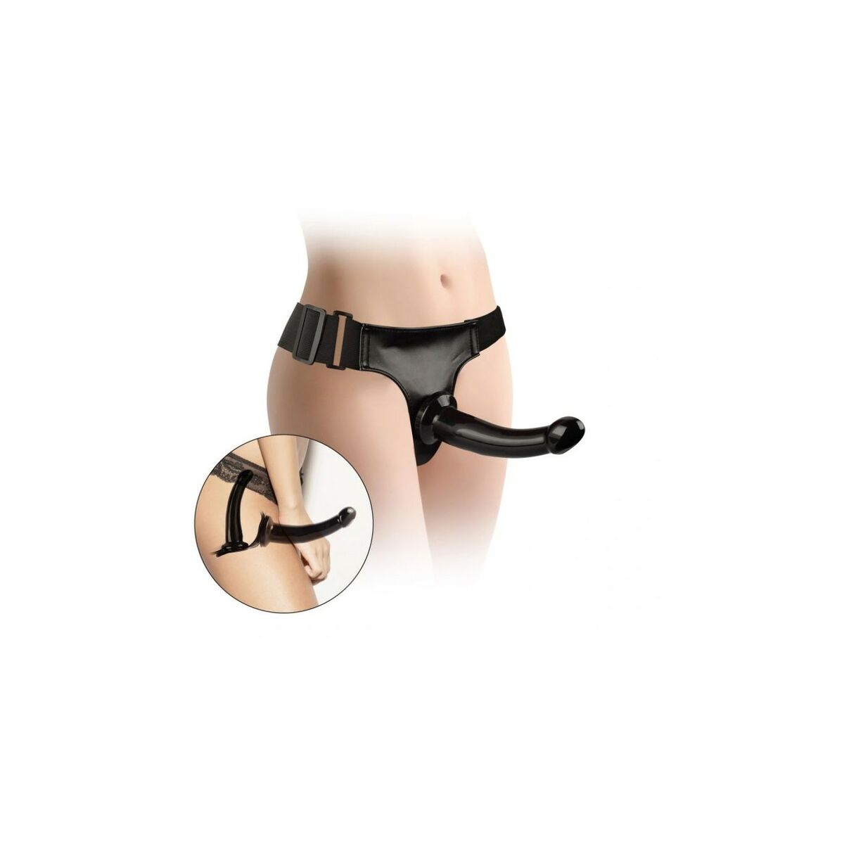 Strap-On Dildo VSCNOVELTY Svart 17,8 cm